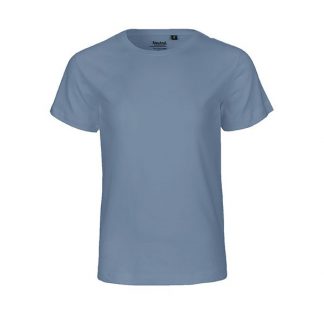 blaues Kinder T-Shirt aus Biobaumwolle